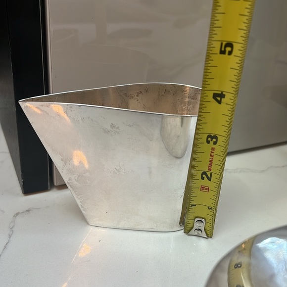 Michael Aram Art Deco Limited 4 Pcs Silver Plated Pitcher Creamer Sugar Bowl - Picture 11 of 16